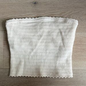 Abercrombie & Fitch Cream Knit Tube Top